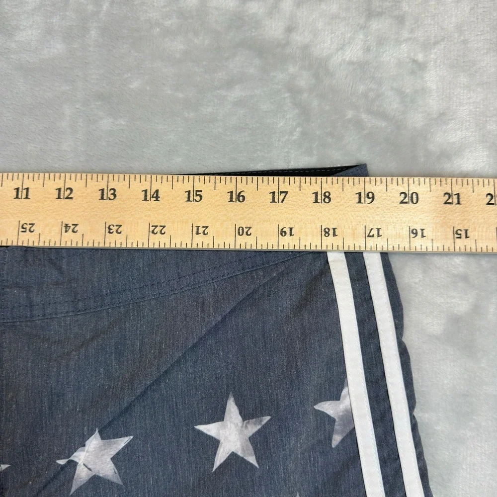 O'Neill Board Shorts Mens 38 Red Blue Stars Patriotic Hyperfreak Stretch Trunks
